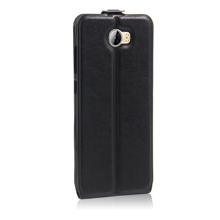 Crazy Horse Vertical Leather Card Holder Case for Huawei Y5II / Y5 II - Black-5
