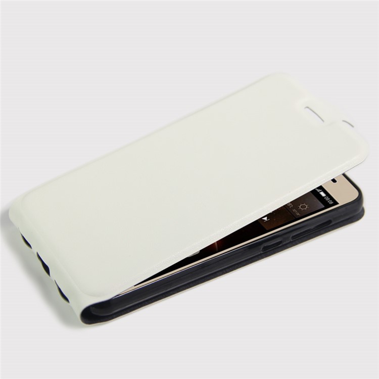 Crazy Horse Vertical Leather Card Holder Cover for Huawei Y5II / Y5 II - White-4