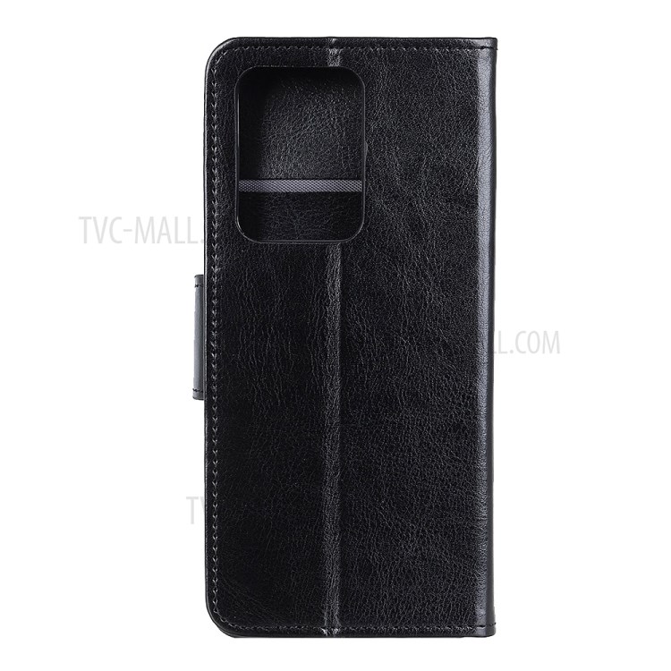 Crazy Horse Wallet Leather Stand Case for Huawei P40 Pro Plus - Black-3