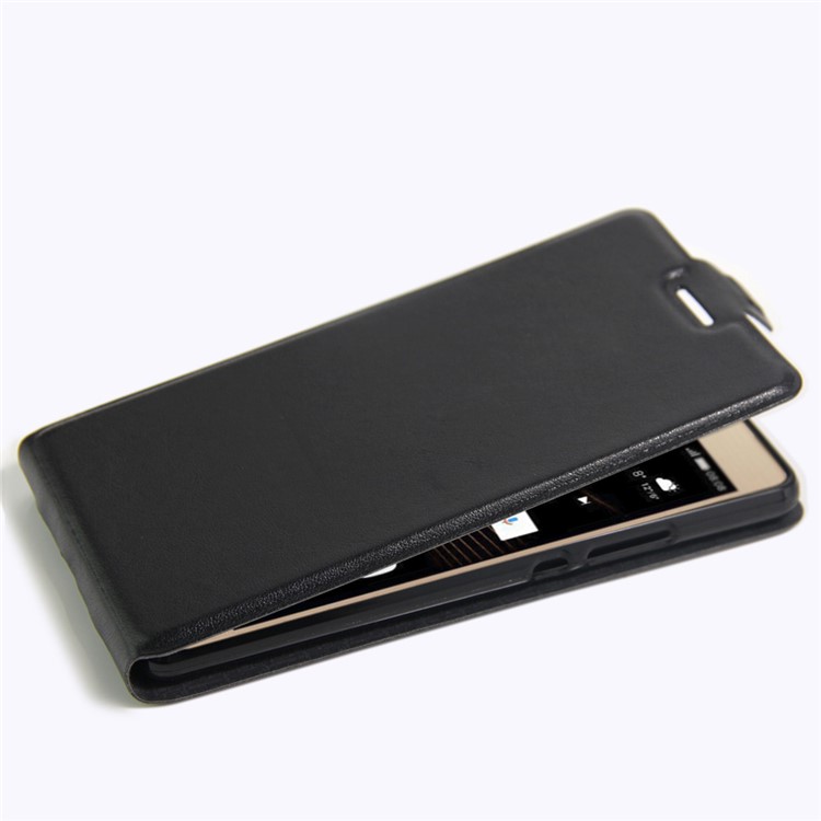 Crazy Horse Vertical Flip Leather Case for Huawei P9 Lite/G9 Lite with Card Slot - Black-4