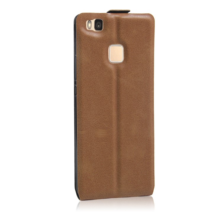 Crazy Horse Vertical Flip Leather Case for Huawei P9 Lite/G9 Lite with Card Slot - Brown-5
