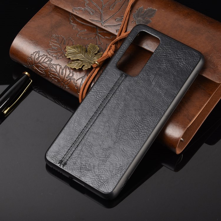 Leather Coated PC + TPU Hybrid Phone Case for Huawei P40 Pro+/P40 Pro Plus - Black-2