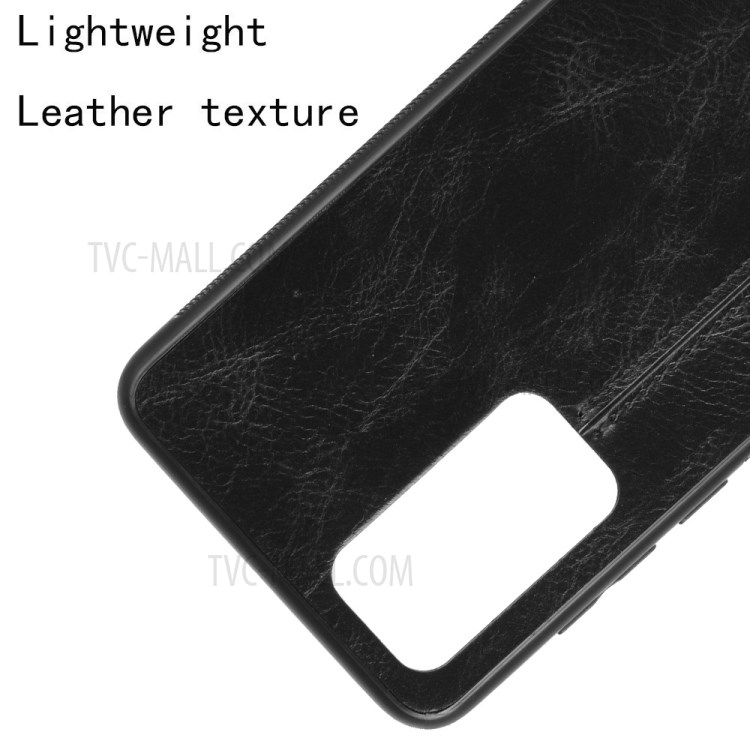 Leather Coated PC + TPU Hybrid Phone Case for Huawei P40 Pro+/P40 Pro Plus - Black-3