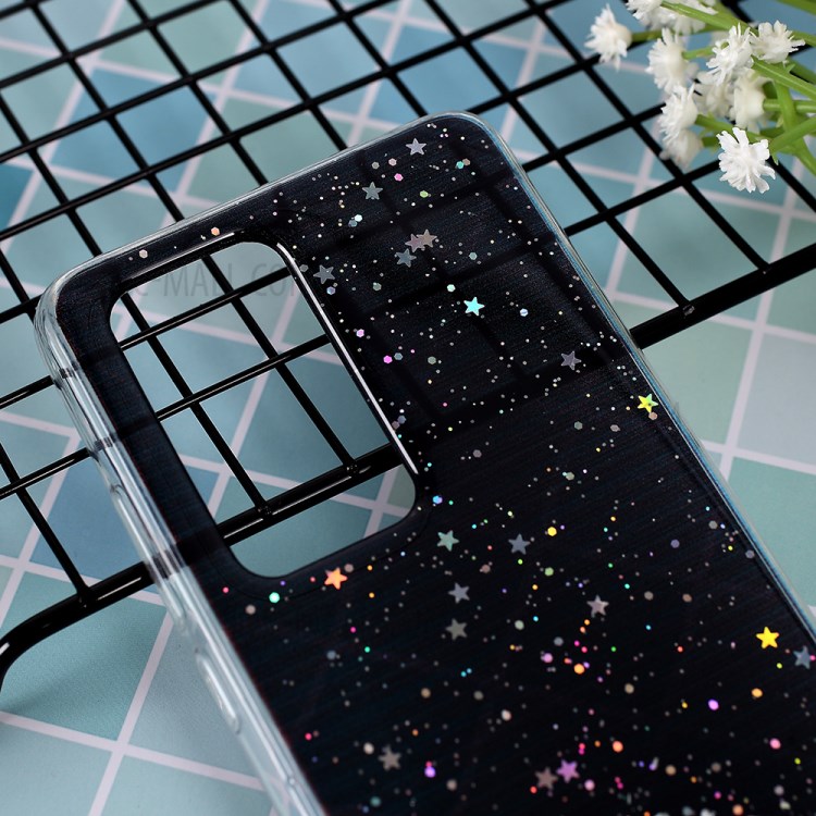 Glitter Sequins Inlaid Style TPU Cover Casing for Huawei P40 Pro - Black-2