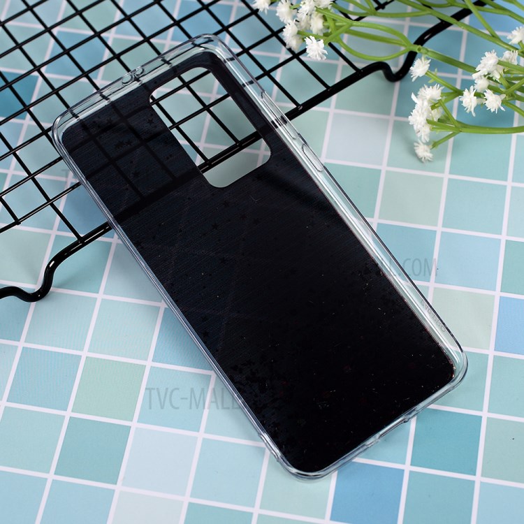 Glitter Sequins Inlaid Style TPU Cover Casing for Huawei P40 Pro - Black-4