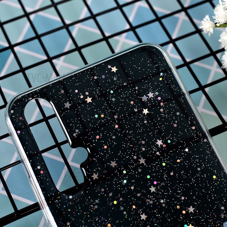 Glitter Sequins Inlaid Style TPU Shell Cover Casing for Huawei Honor 20/Nova 5T - Black-2