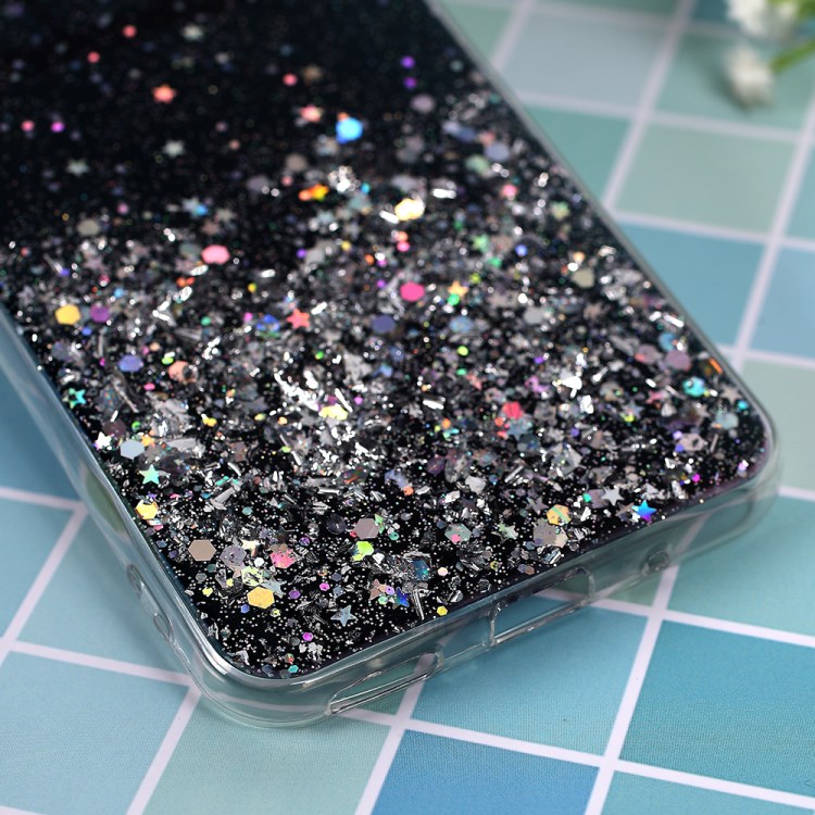 Glitter Sequins Inlaid Style TPU Shell Cover Casing for Huawei Honor 20/Nova 5T - Black-3