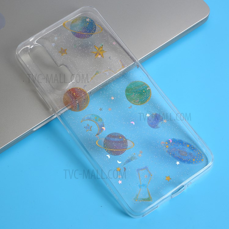 Epoxy Phone Case Star Planet Transparent TPU Phone Cover for Huawei nova 6 4G Version-1