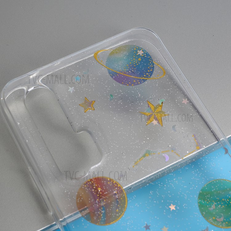 Epoxy Phone Case Star Planet Transparent TPU Phone Cover for Huawei nova 6 4G Version-2