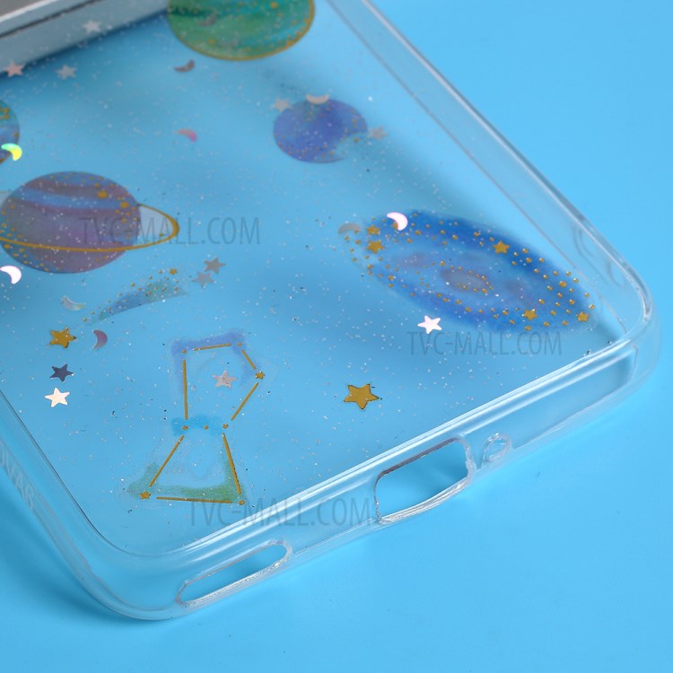 Epoxy Phone Case Star Planet Transparent TPU Phone Cover for Huawei nova 6 4G Version-3