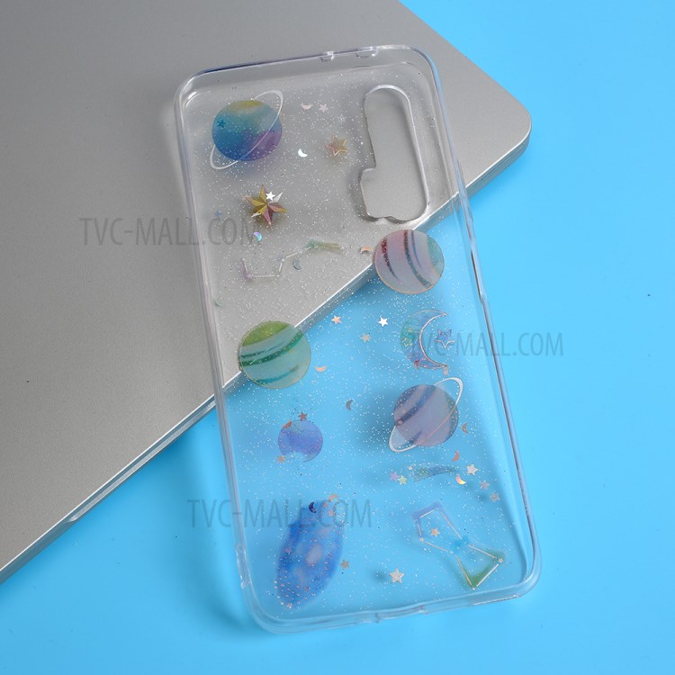 Epoxy Phone Case Star Planet Transparent TPU Phone Cover for Huawei nova 6 4G Version-4