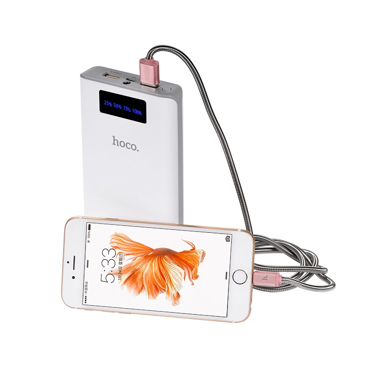 HOCO B3 20000mAh Portable Power Bank Dual USB Digital Display with Flashlight-6