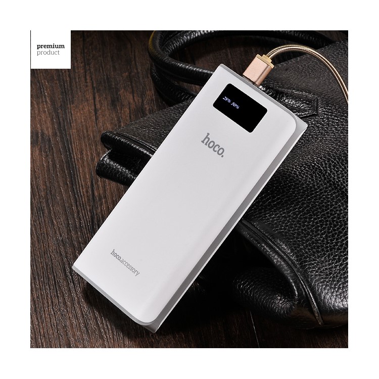 HOCO B3 20000mAh Portable Power Bank Dual USB Digital Display with Flashlight-9