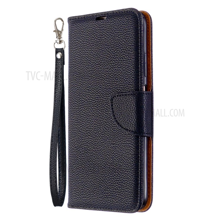 Litchi Skin Wallet Leather Stand Case for Huawei P40 Lite / Nova 7i / Nova 6 SE - Black-7