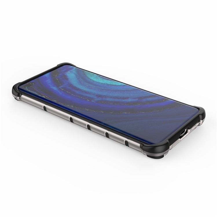 Wabenmuster Schockdes TPU + PC Hybrid-hülle Für Huawei P40 Pro Plus - Weiß