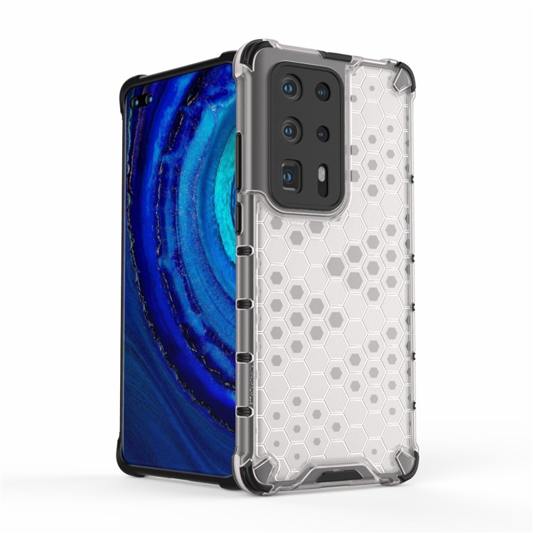 Custodia Ibrida TPU + PC a Prova di Shock a Nido D'acqua Per Huawei P40 Pro Plus - Bianca