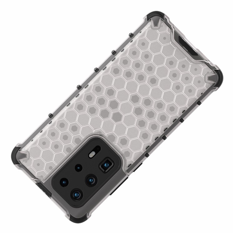 Case Híbrido TPU + PC a Prueba de Choque de Panal de Panal Para Huawei P40 Pro Plus - Blanco