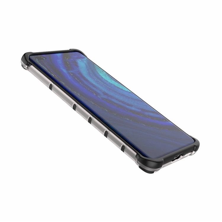 Wabenmuster Schockdes TPU + PC Hybrid-hülle Für Huawei P40 Pro Plus - Weiß