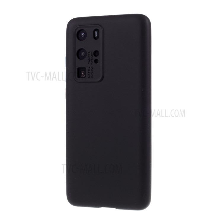 Detachable Side Buttons Case Liquid Silicone Protection Shell for Huawei P40 Pro - Black-2