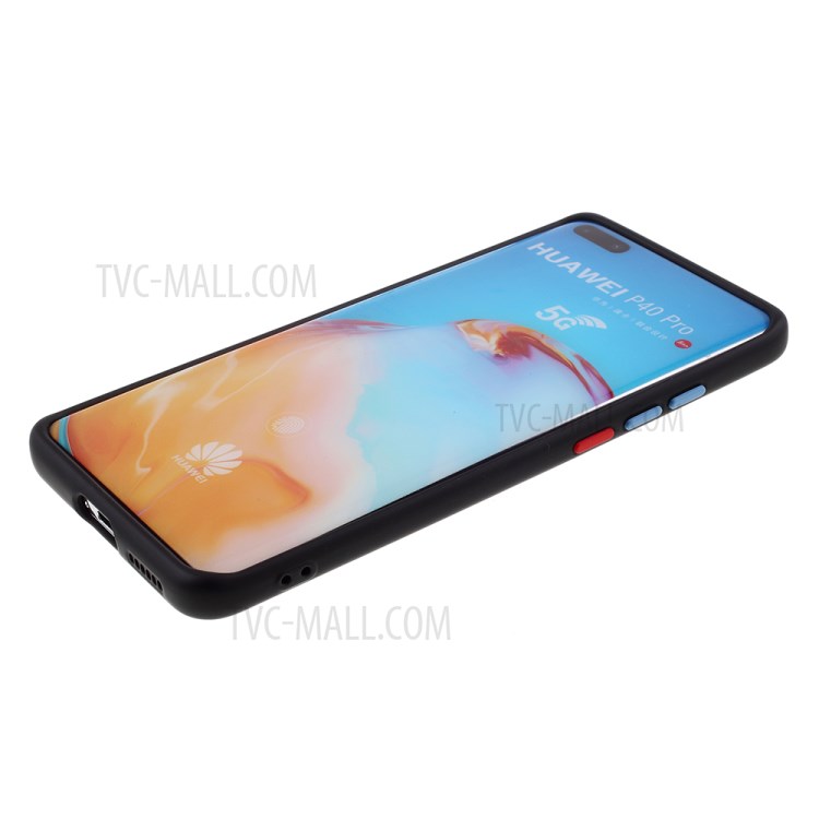 Detachable Side Buttons Case Liquid Silicone Protection Shell for Huawei P40 Pro - Black-6