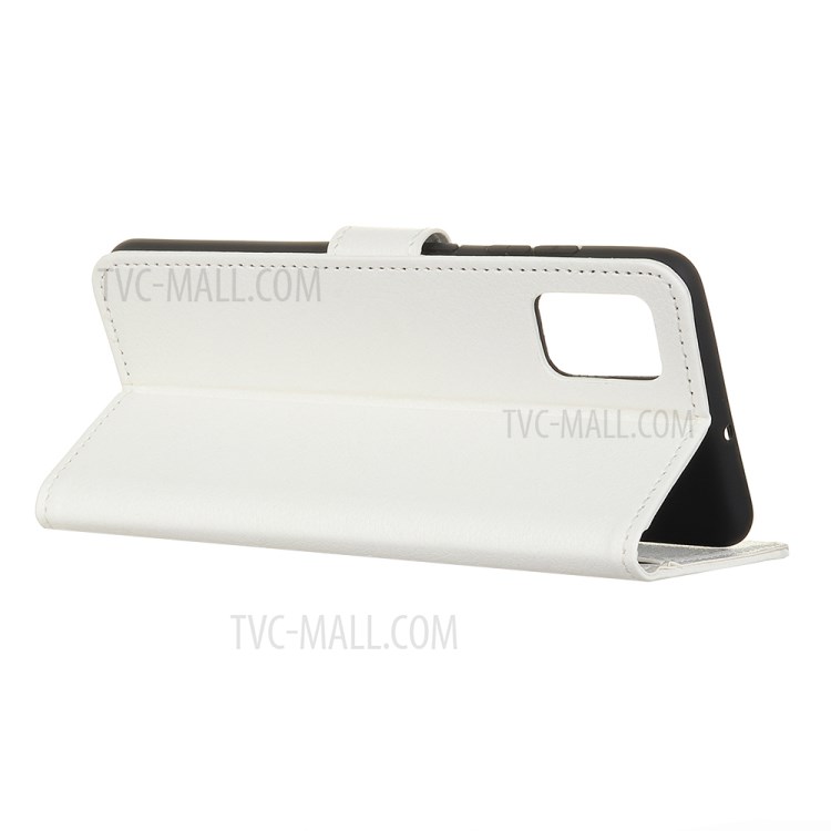 Litchi Skin Wallet Leather Stand Case for Huawei nova 7 5G - White-11