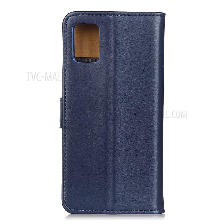 PU Leather Wallet Magnetic Phone Casing Flip Shell for Huawei nova 7 5G - Dark Blue-2
