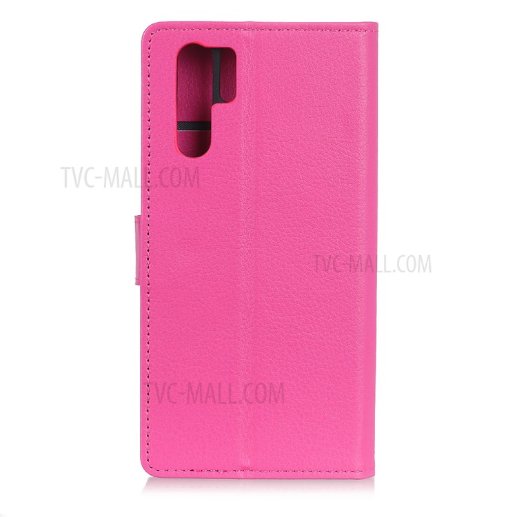 Classics Litchi Skin Leather Shell Stand Wallet Case for Huawei nova 7 SE - Rose-2