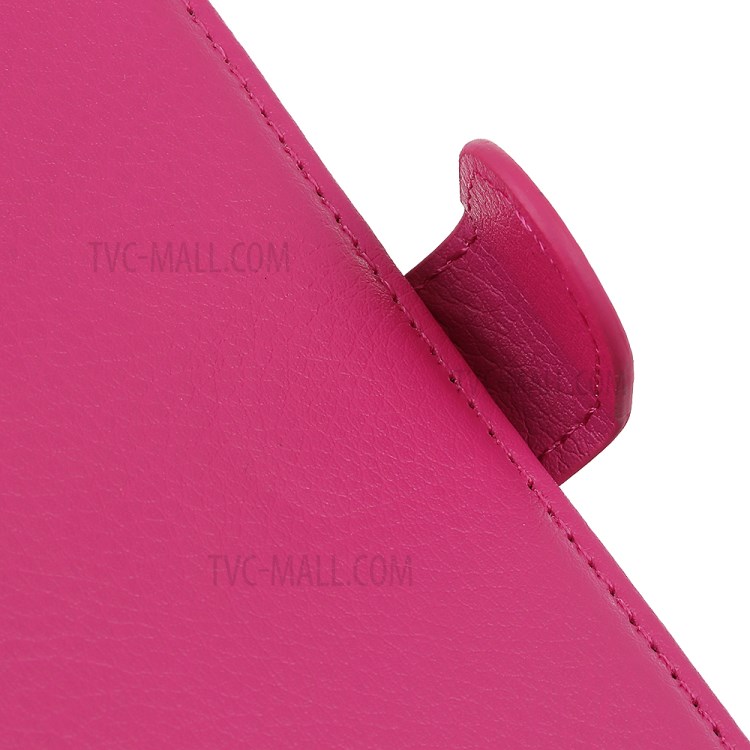 Classics Litchi Skin Leather Shell Stand Wallet Case for Huawei nova 7 SE - Rose-7