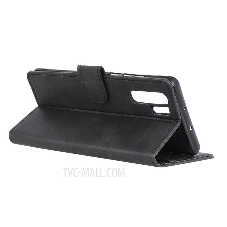 Matte Skin Leather Wallet Stand Case for Huawei nova 7 5G - Black-11