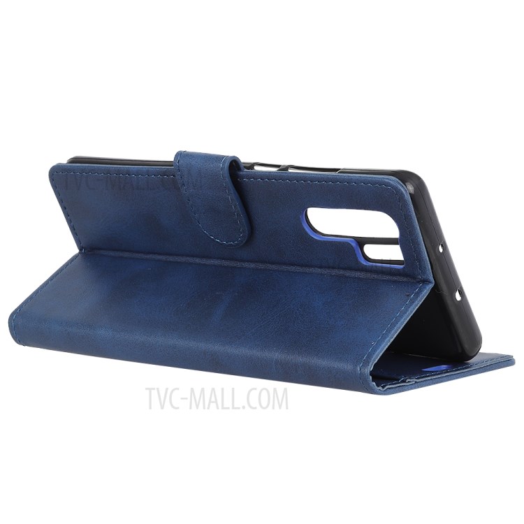 Matte Skin Wallet Leather Stand Case for Huawei nova 7 SE - Blue-11
