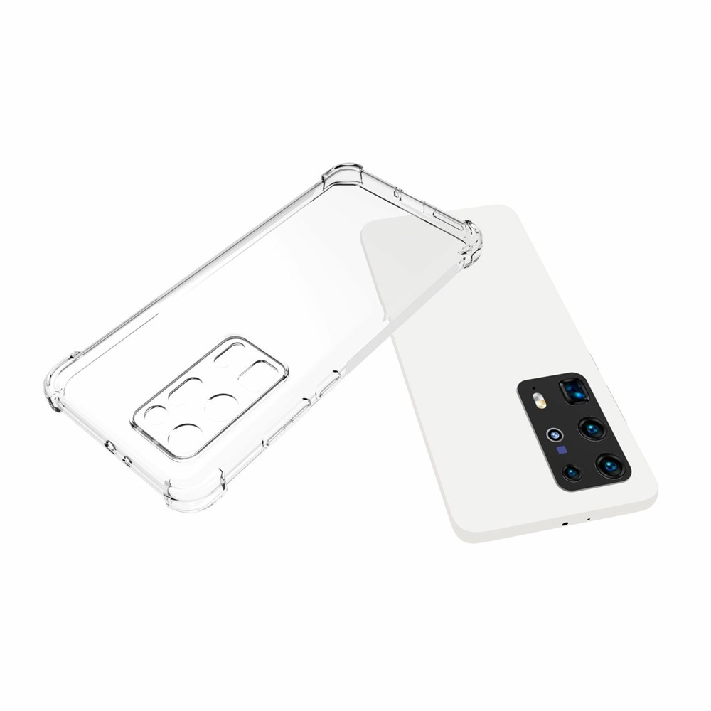 For Huawei P40 Pro+ Transparent Shockproof Anti-slip TPU Phone Case-2