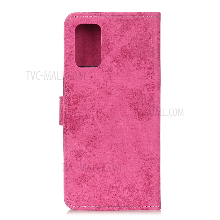 Retro-PU-Leder-Handyfall Mit Shell Stand Mappe Für Ehre 30 Pro / 30 Pro + / Plus - Rose-2