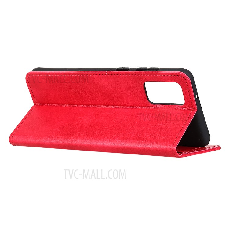 Magnetic Litchi Texture Wallet Stand Leather Cover Shell for Honor 30 Pro/30 Pro+/Plus - Red-3