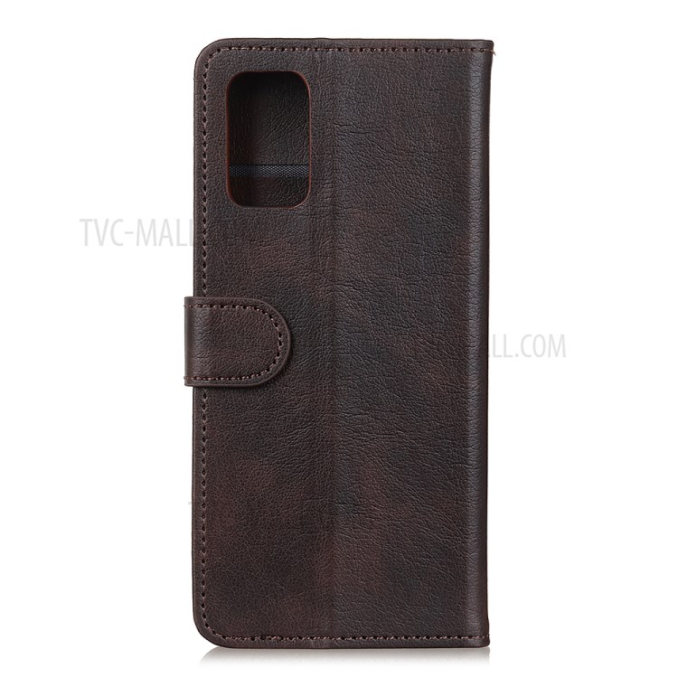 Magnetic Litchi Texture Wallet Stand Leather Cover Shell for Honor 30 Pro/30 Pro+/Plus - Coffee-2