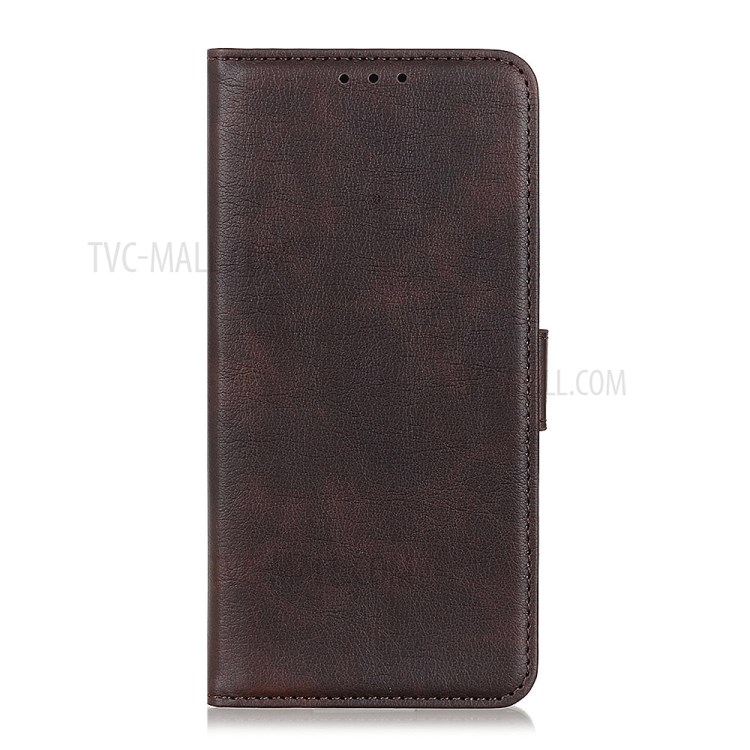 Magnetic Litchi Texture Wallet Stand Leather Cover Shell for Honor 30 Pro/30 Pro+/Plus - Coffee-4