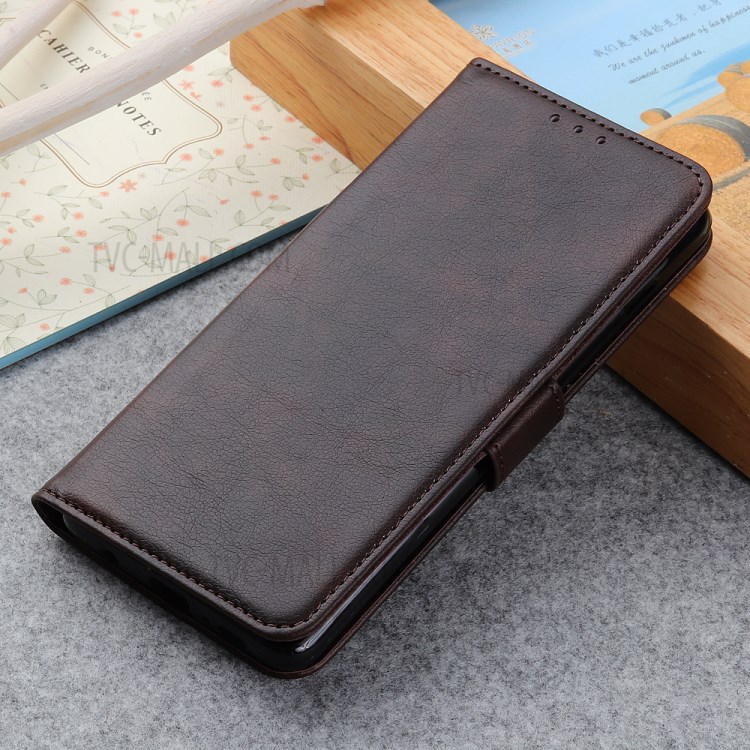Magnetic Litchi Texture Wallet Stand Leather Cover Shell for Honor 30 Pro/30 Pro+/Plus - Coffee-8