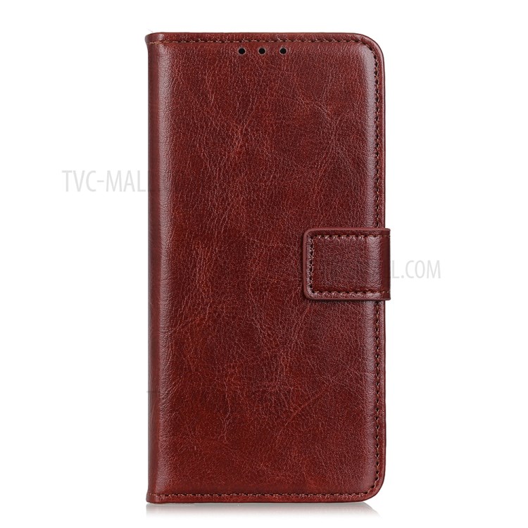 Crazy Horse Wallet Magnetic Flip Leather Case for Huawei nova 7 Pro 5G - Brown-4