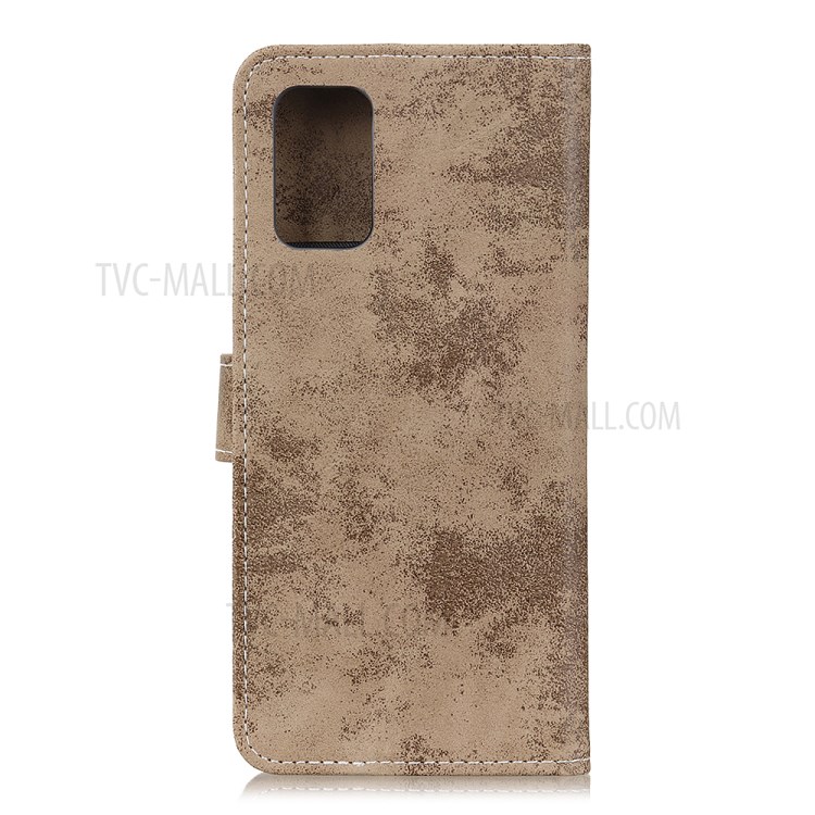 Vintage Leather Wallet Phone Case for Huawei Nova 7 Pro 5G - Brown-2