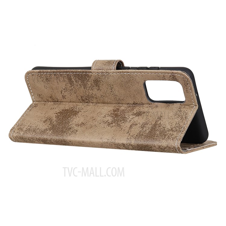 Vintage Leather Wallet Phone Case for Huawei Nova 7 Pro 5G - Brown-3