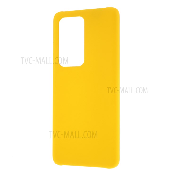 Rubberized Hard PC Shell for Huawei P40 Pro Plus - Yellow-2