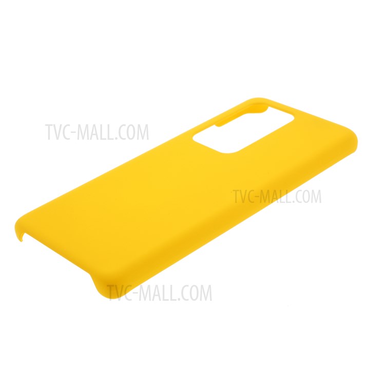 Rubberized Hard PC Shell for Huawei P40 Pro Plus - Yellow-4