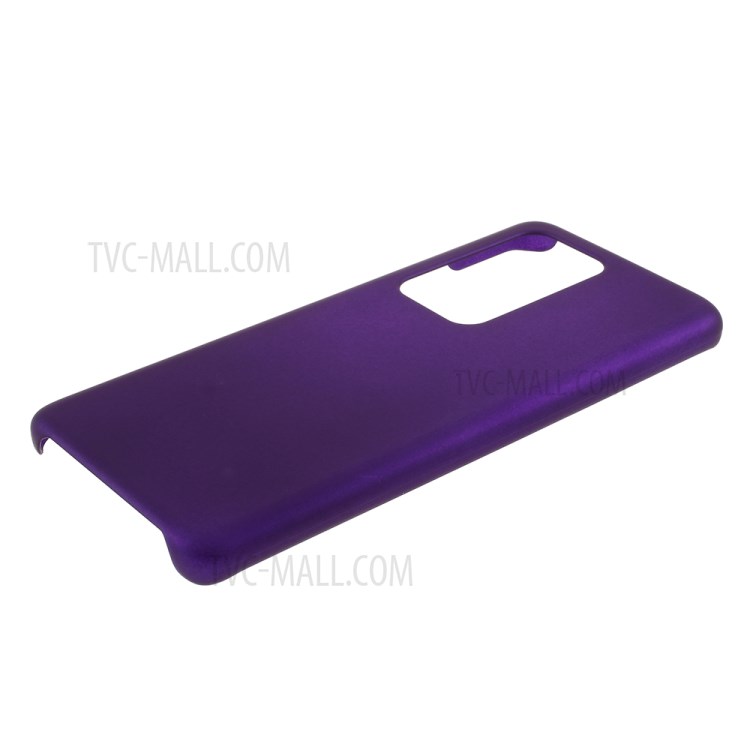 Rubberized Hard PC Shell for Huawei P40 Pro Plus - Purple-4