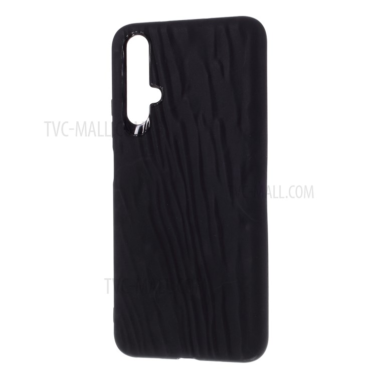 Quicksand Texture TPU Case for Huawei nova 5T / Honor 20 - Black-2