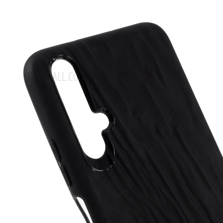 Quicksand Texture TPU Case for Huawei nova 5T / Honor 20 - Black-3