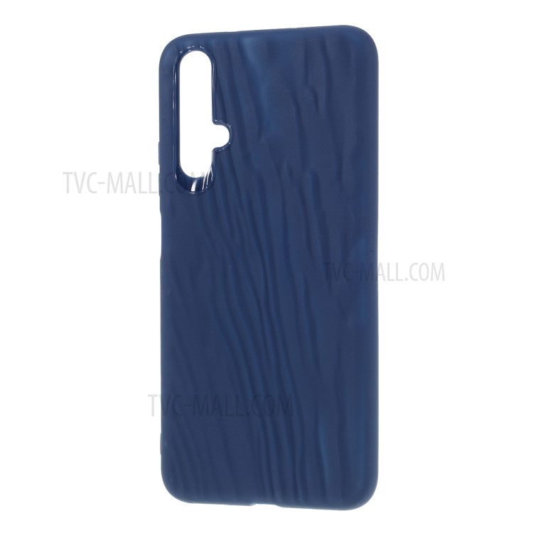 Quicksand Texture TPU Case for Huawei nova 5T / Honor 20 - Blue-2
