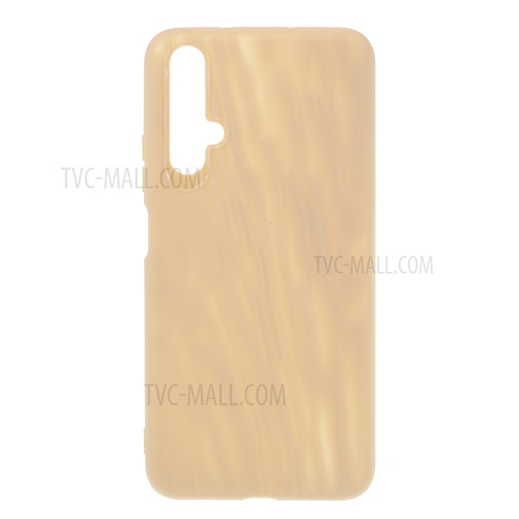 Quicksand Texture TPU Case for Huawei nova 5T / Honor 20 - Khaki-1