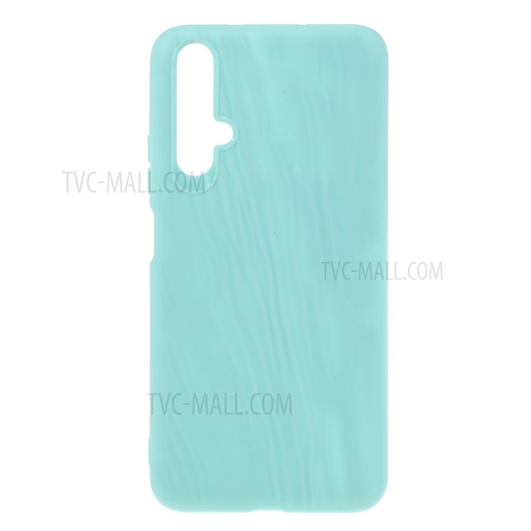 Quicksand Texture TPU Case for Huawei nova 5T / Honor 20 - Cyan-1