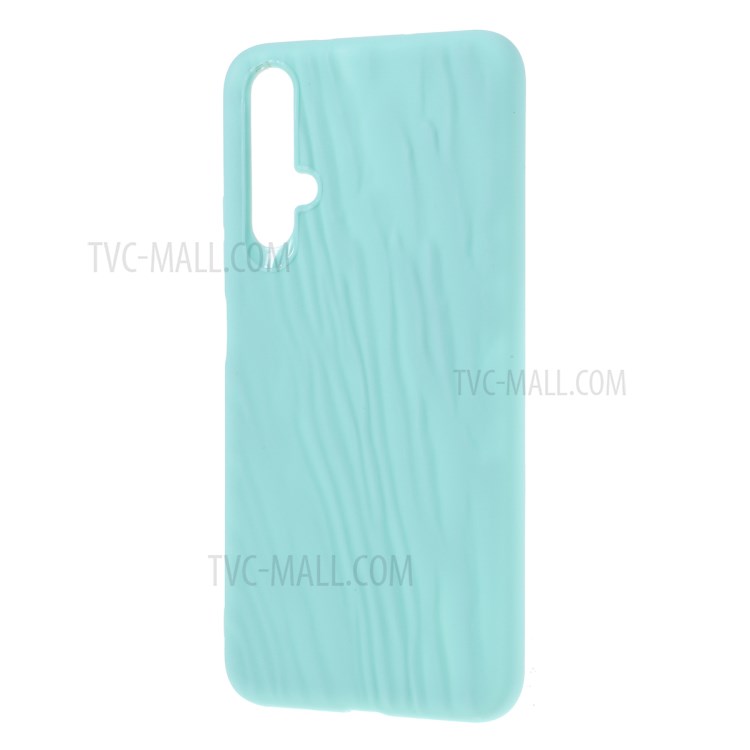 Quicksand Texture TPU Case for Huawei nova 5T / Honor 20 - Cyan-2