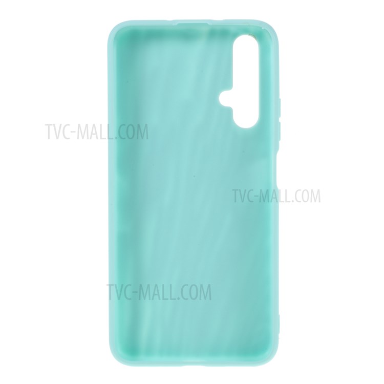 Quicksand Texture TPU Case for Huawei nova 5T / Honor 20 - Cyan-3