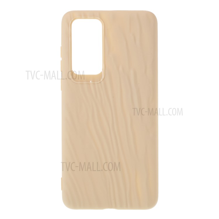 Quicksand Texture Frosted TPU Cell Phone Cover for Huawei P40 - Khaki-1